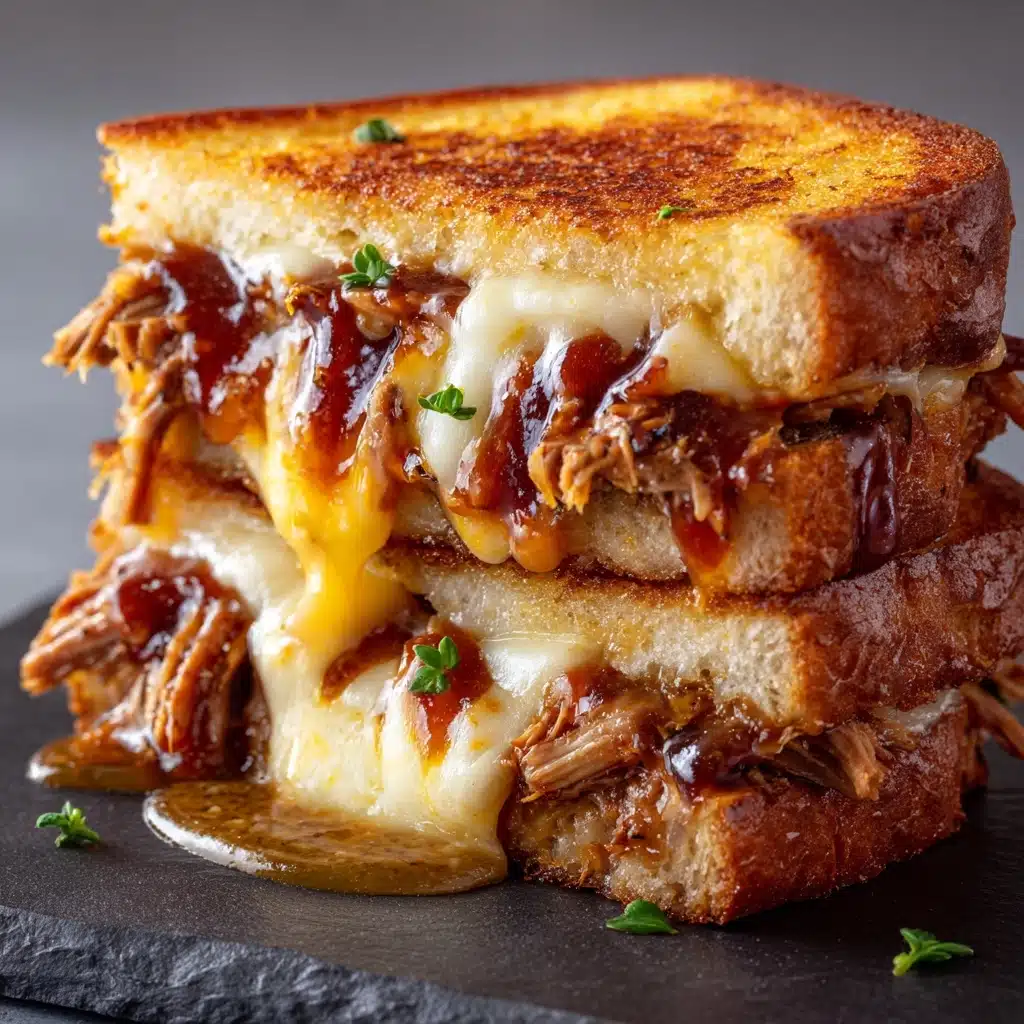 BBQ Chicken Grilled Cheese Recipe - Recipe Image