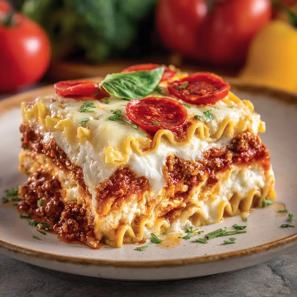 Hearty Pizza Casserole Pie Recipe - Recipe Image