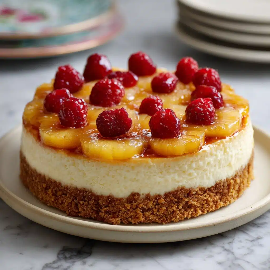 Pineapple Upside-Down Cheesecake Cake Recipe - Recipe Image