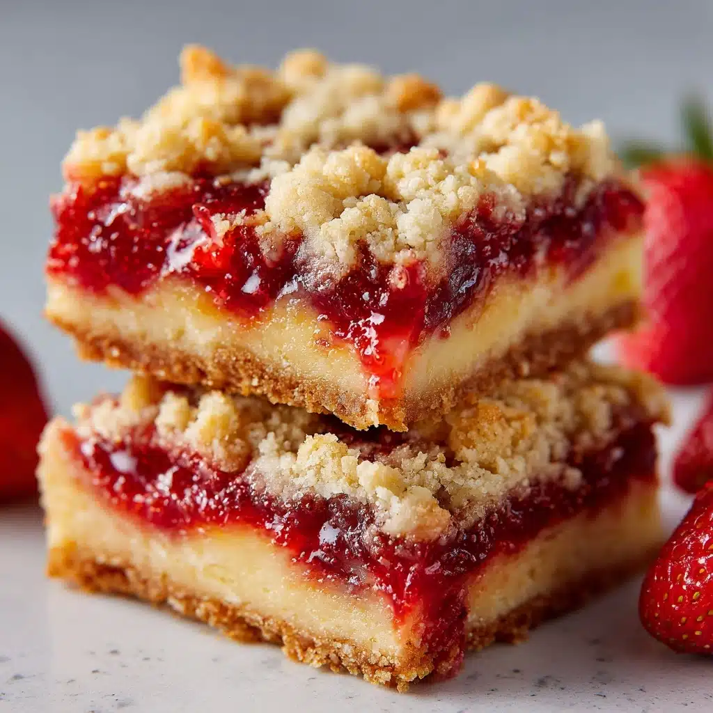 Strawberry Rhubarb Bars Recipe - Recipe Image