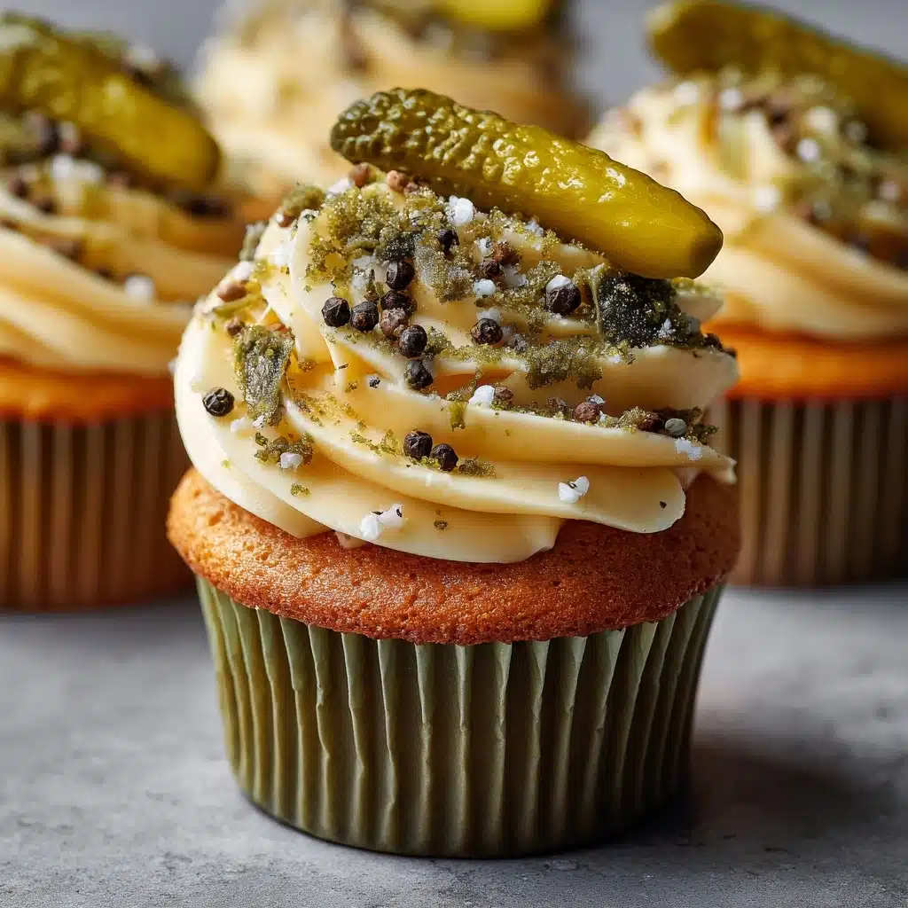 Dill Pickle Cupcakes Recipe - Recipe Image