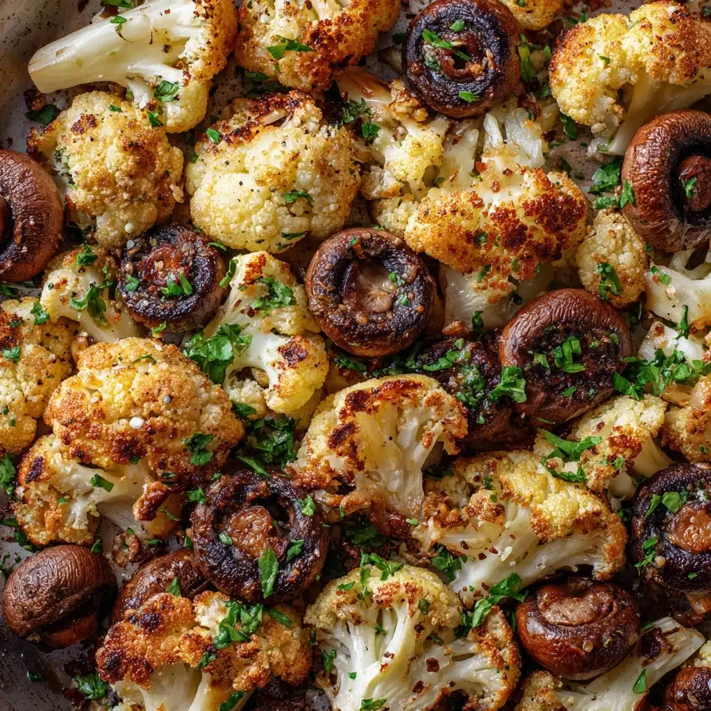 Garlic Cauliflower and Mushrooms Recipe - Recipe Image