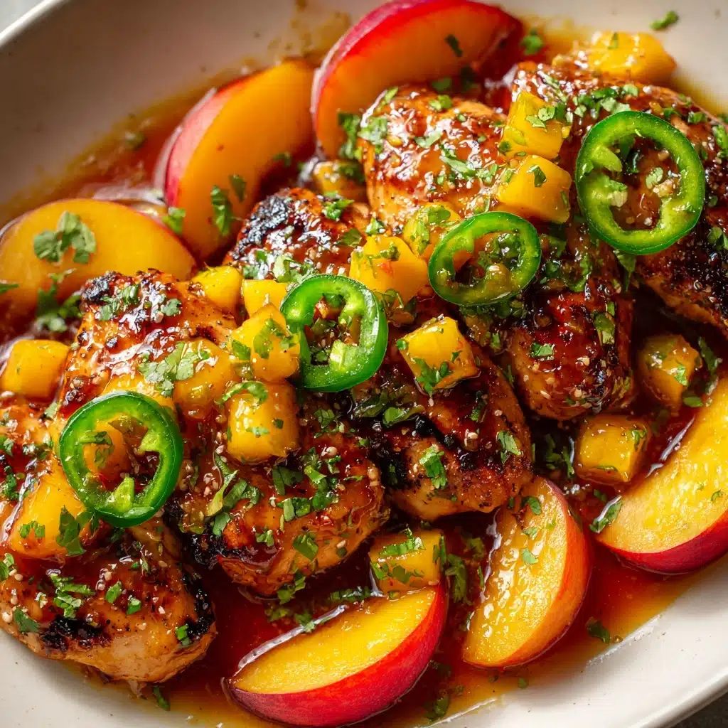 Jalapeño Peach Chicken Recipe - Recipe Image