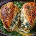 Spinach and Cheese Stuffed Chicken Breast Recipe