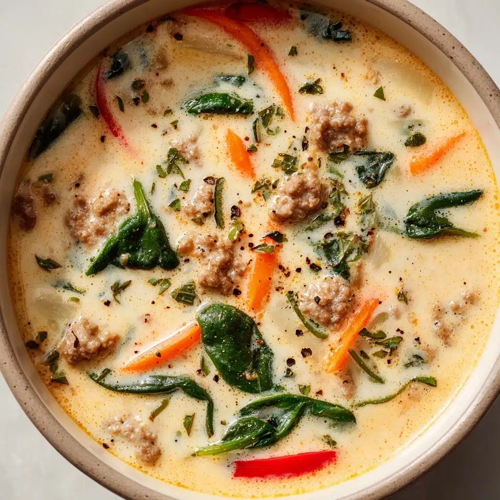 Creamy Parmesan Italian Sausage Soup Recipe - Recipe Image