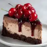 No-Bake Cherry Chocolate Cheesecake Recipe