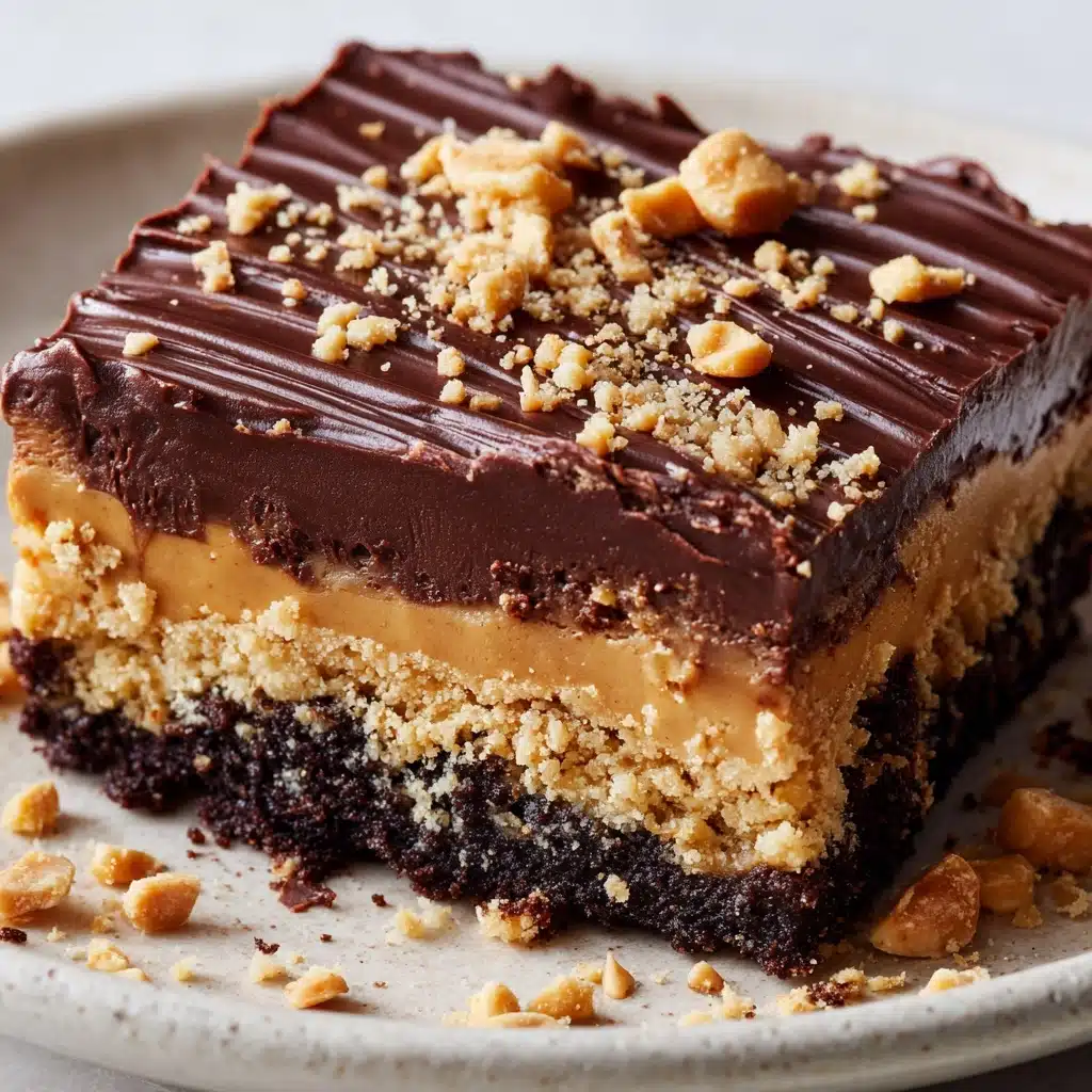 Chocolate Peanut Butter Ooey Gooey Butter Bars Recipe