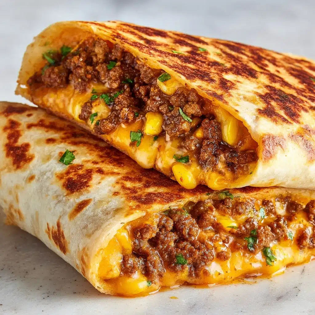 Beef and Cheese Chimichangas Recipe - Recipe Image