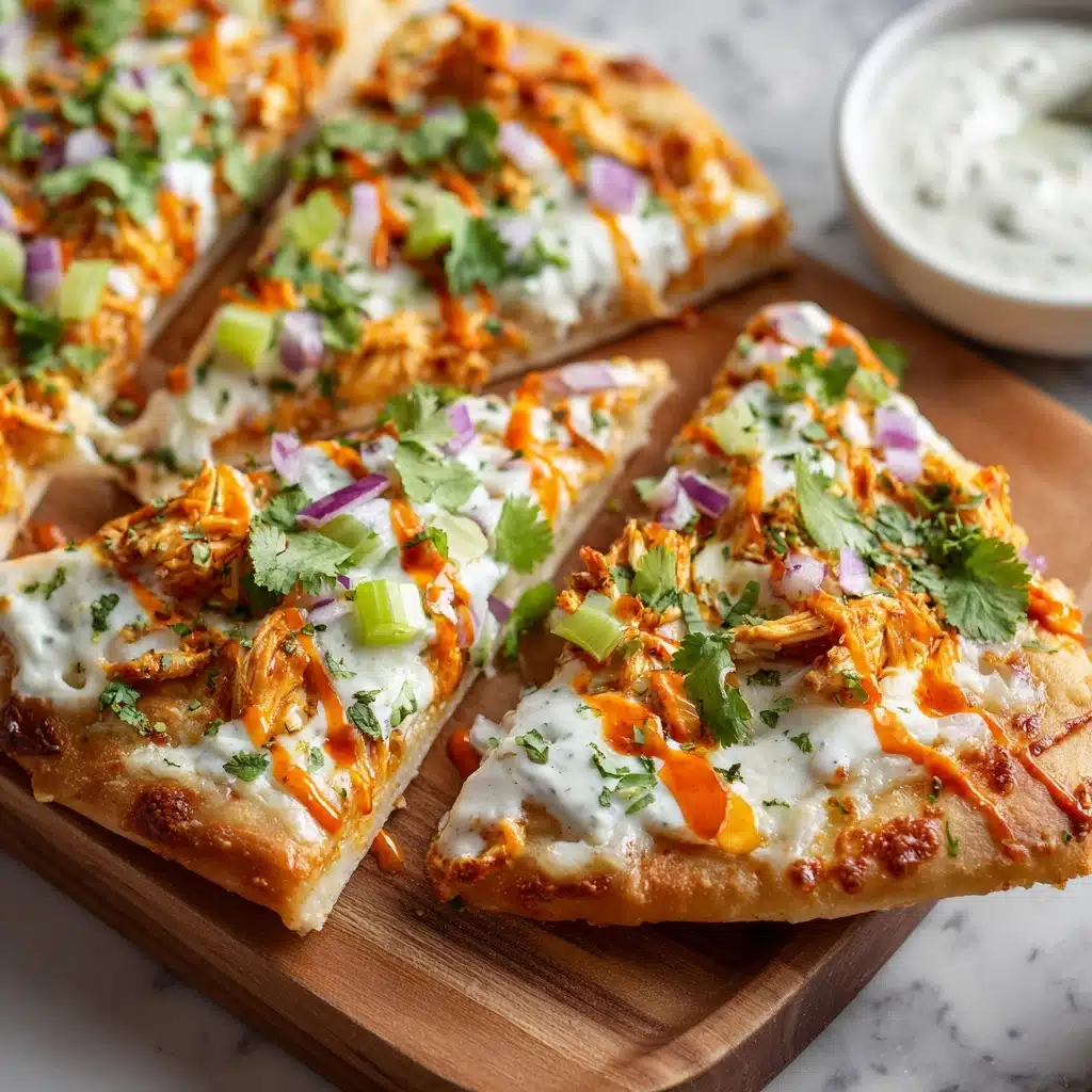 Buffalo Chicken Flatbread Recipe - Recipe Image