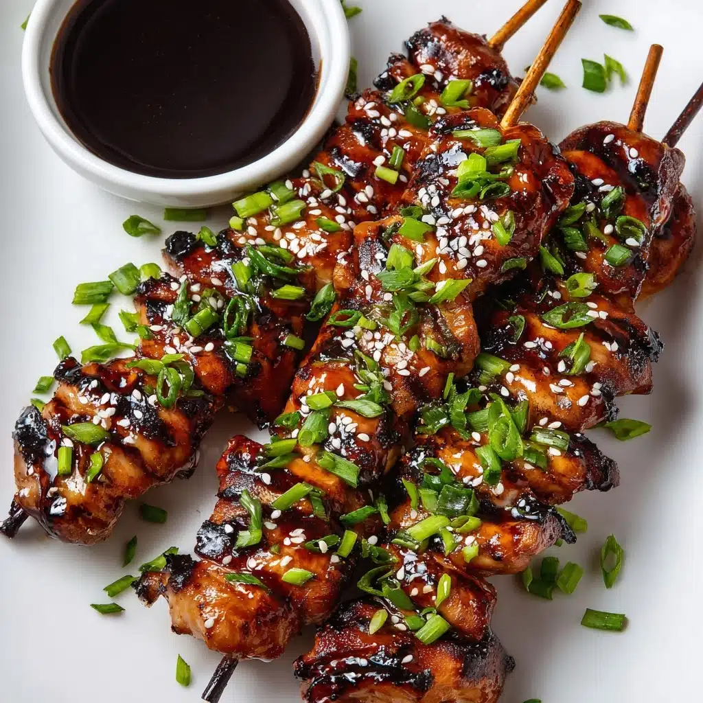 Honey Garlic Chicken Skewers Recipe - Recipe Image