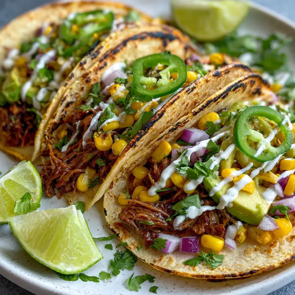 Crazy Good Street Corn Chicken Tacos Recipe - Recipe Image