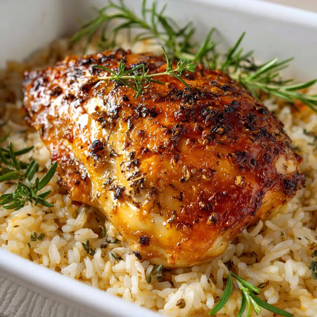 Oven-Baked Chicken and Rice Recipe - Recipe Image