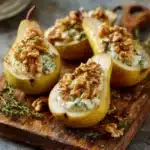 Elegant Blue Cheese Stuffed Pears Recipe
