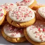 White Chocolate Dipped Peppermint Sugar Cookies Recipe