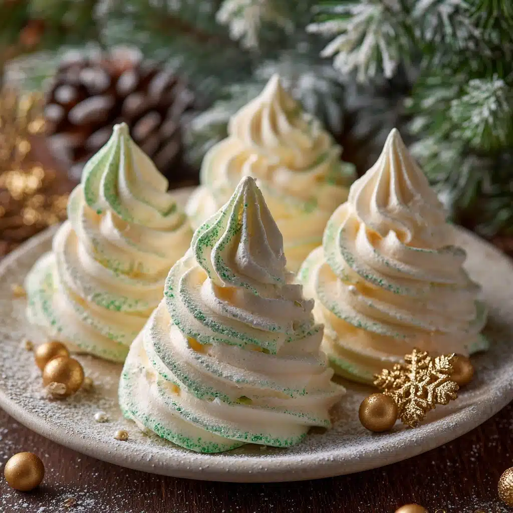 Christmas Meringue Cookies Recipe - Recipe Image