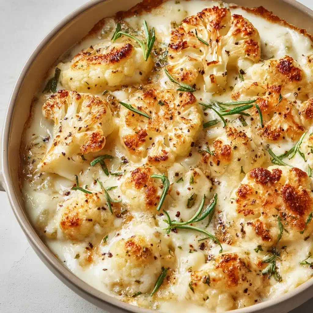 Cheddar Cauliflower and Roasted Garlic Soup Recipe - Recipe Image