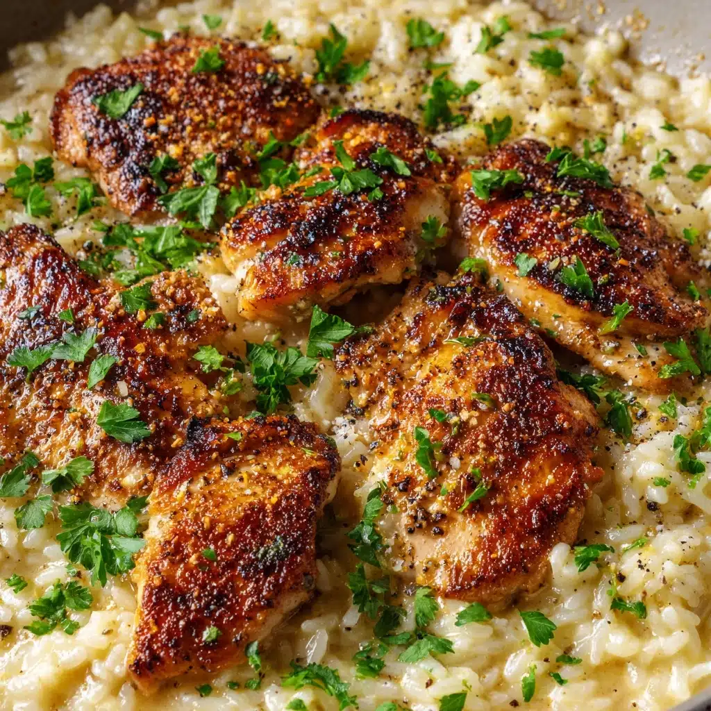 Chicken with Garlic Parmesan Rice Recipe