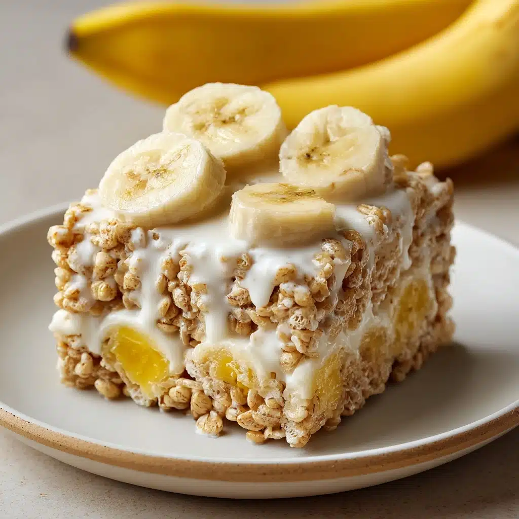 Banana Pudding Rice Krispie Treats Recipe - Recipe Image