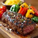 Pepper Steak with Bell Peppers and Onion Recipe