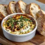 Baked Garlic Bread Dip Recipe
