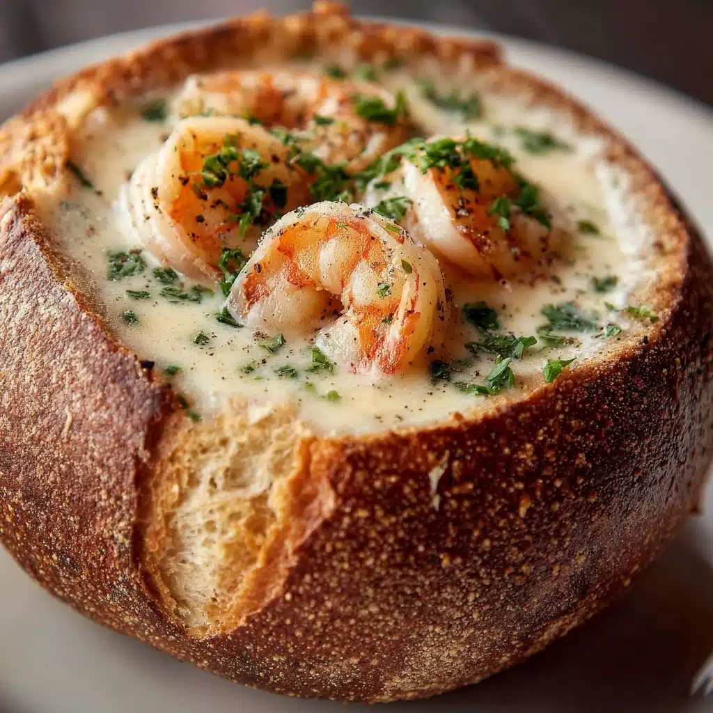 Stuffed Seafood Bread Bowl Recipe