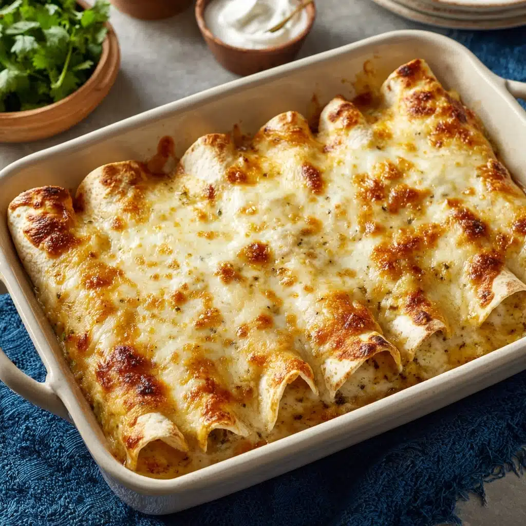 Creamy White Chicken Enchiladas Recipe - Recipe Image