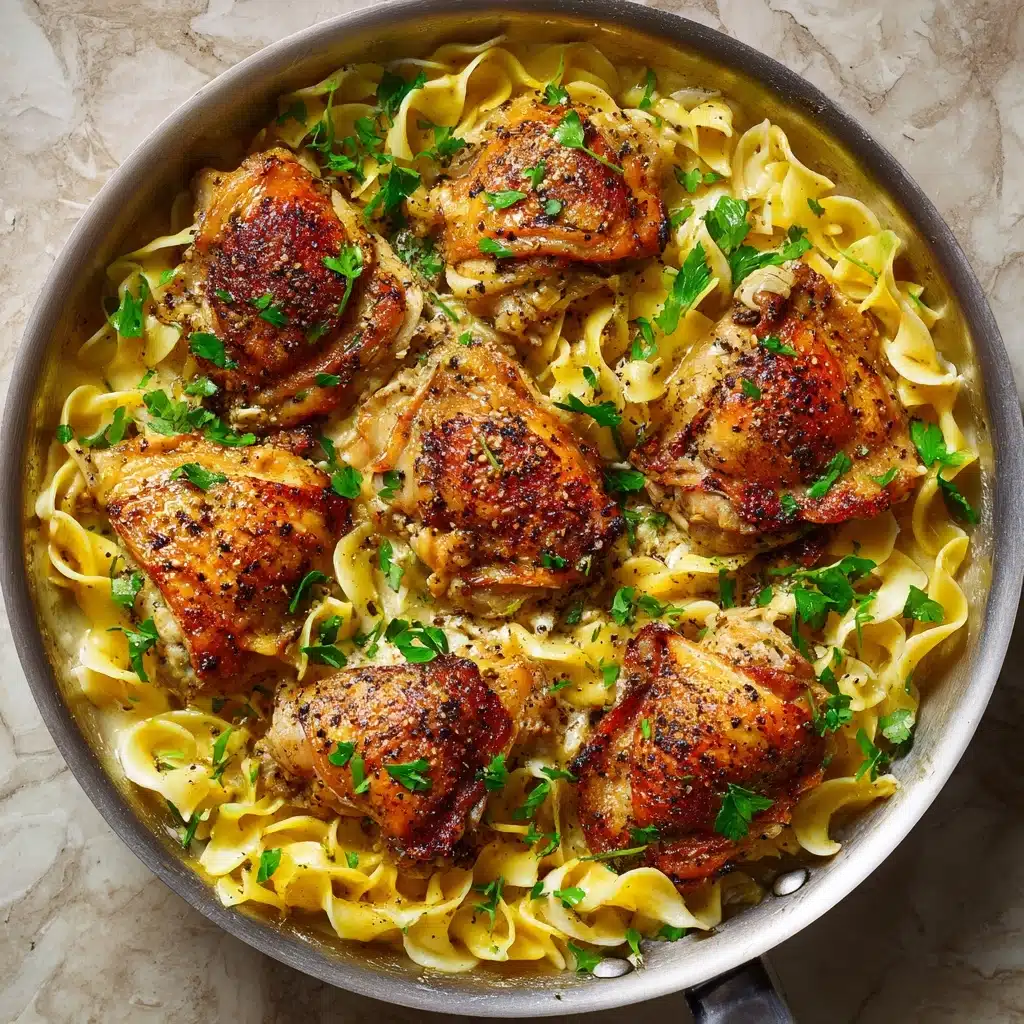 One-Pan Chicken with Buttered Noodles Recipe - Recipe Image
