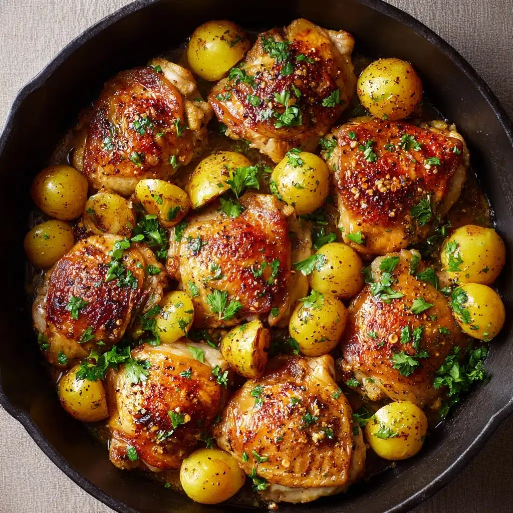 Garlic Parmesan Chicken and Potatoes Recipe