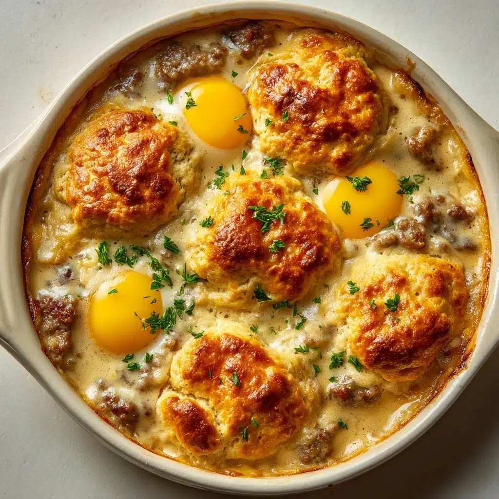 Biscuits and Gravy Breakfast Casserole Recipe