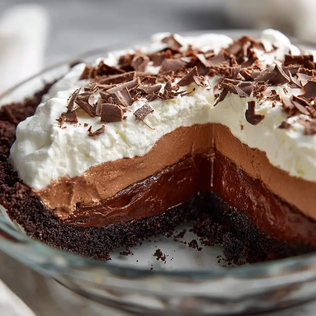 No Bake Chocolate Pudding Pie Recipe - Recipe Image