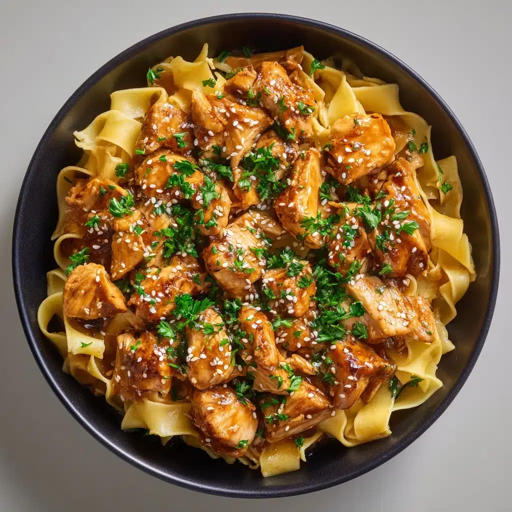 One-Pot Honey Garlic Chicken and Noodles Recipe