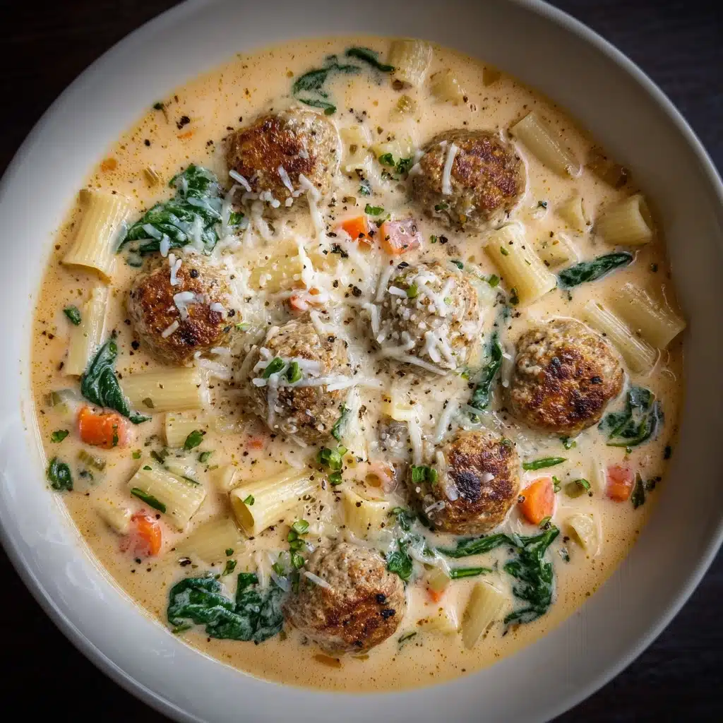 Creamy Italian Meatball Soup Recipe - Recipe Image