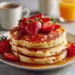 Strawberry Vanilla Pancakes Recipe
