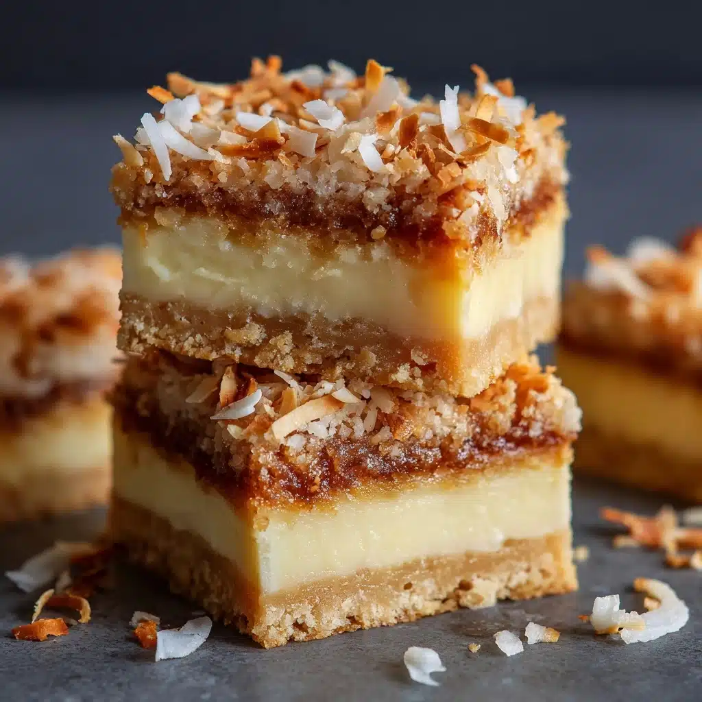 Buttery Coconut Bars Recipe