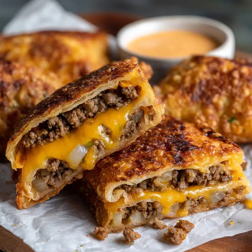 Air Fryer Loaded Cheeseburger Egg Rolls Recipe