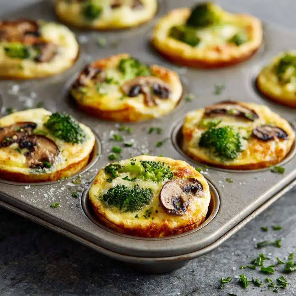 Veggie-Packed Broccoli & Mushroom Egg Cups Recipe