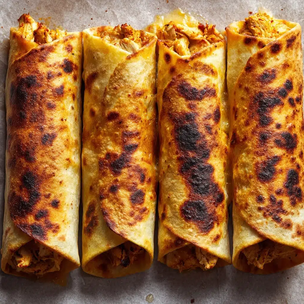 Creamy Oven-Baked Chicken Taquitos Recipe
