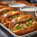 Slow Cooker Chicken Philly Sandwiches Recipe