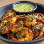 Spicy Garlic Parmesan Grilled Shrimp with Lemon-Herb Aioli Recipe