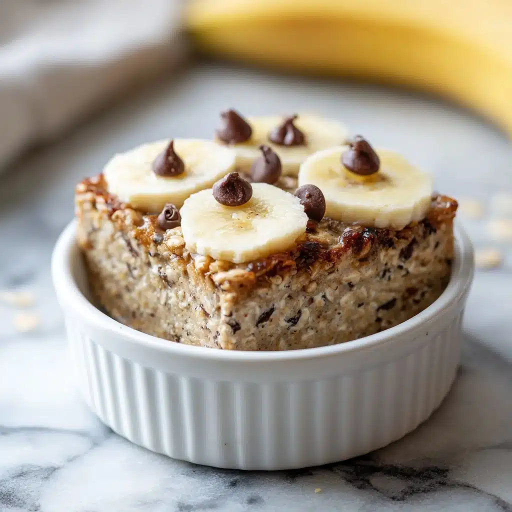 Baked Banana Chocolate Chip Oatmeal Recipe - Recipe Image