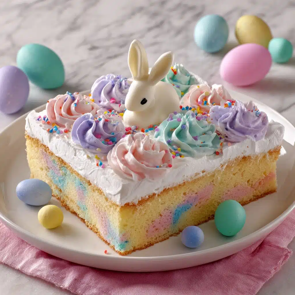 Easter Bunny Poke Cake Recipe - Recipe Image