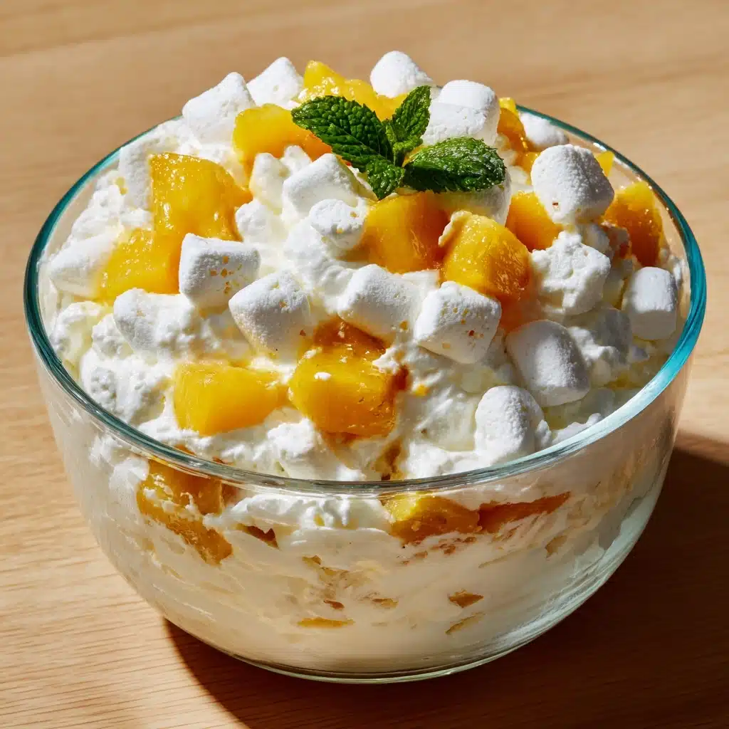 Peach Fluff Salad Recipe - Recipe Image