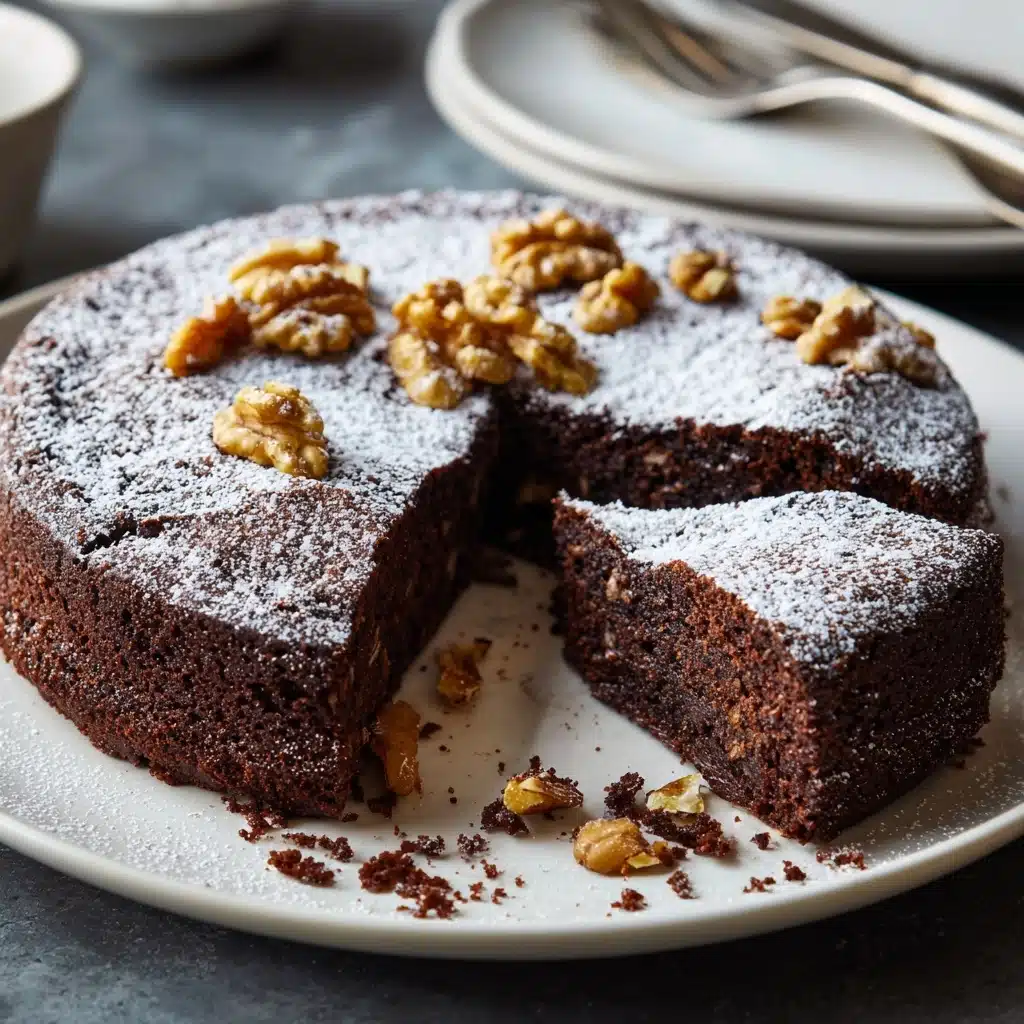 Moist Chocolate Walnut Cake Recipe - Recipe Image