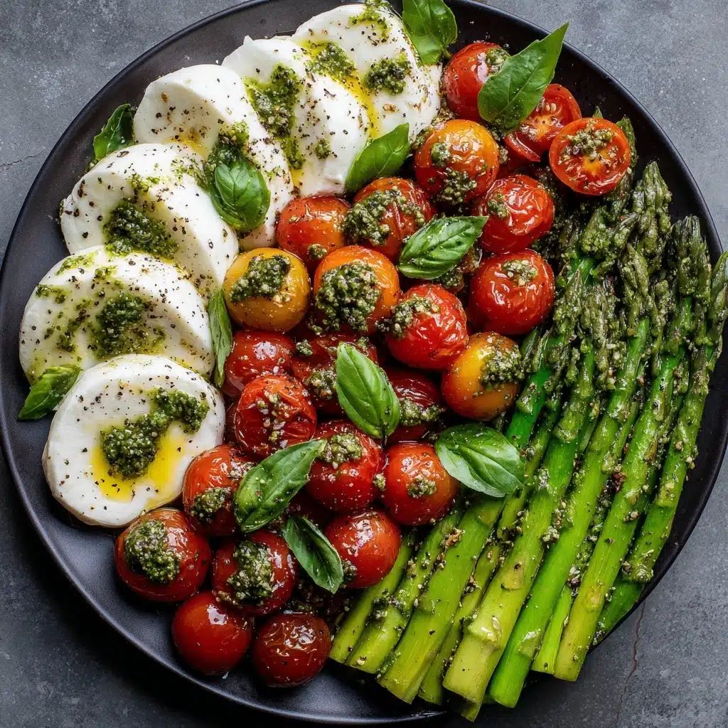 Caprese Roasted Asparagus Recipe