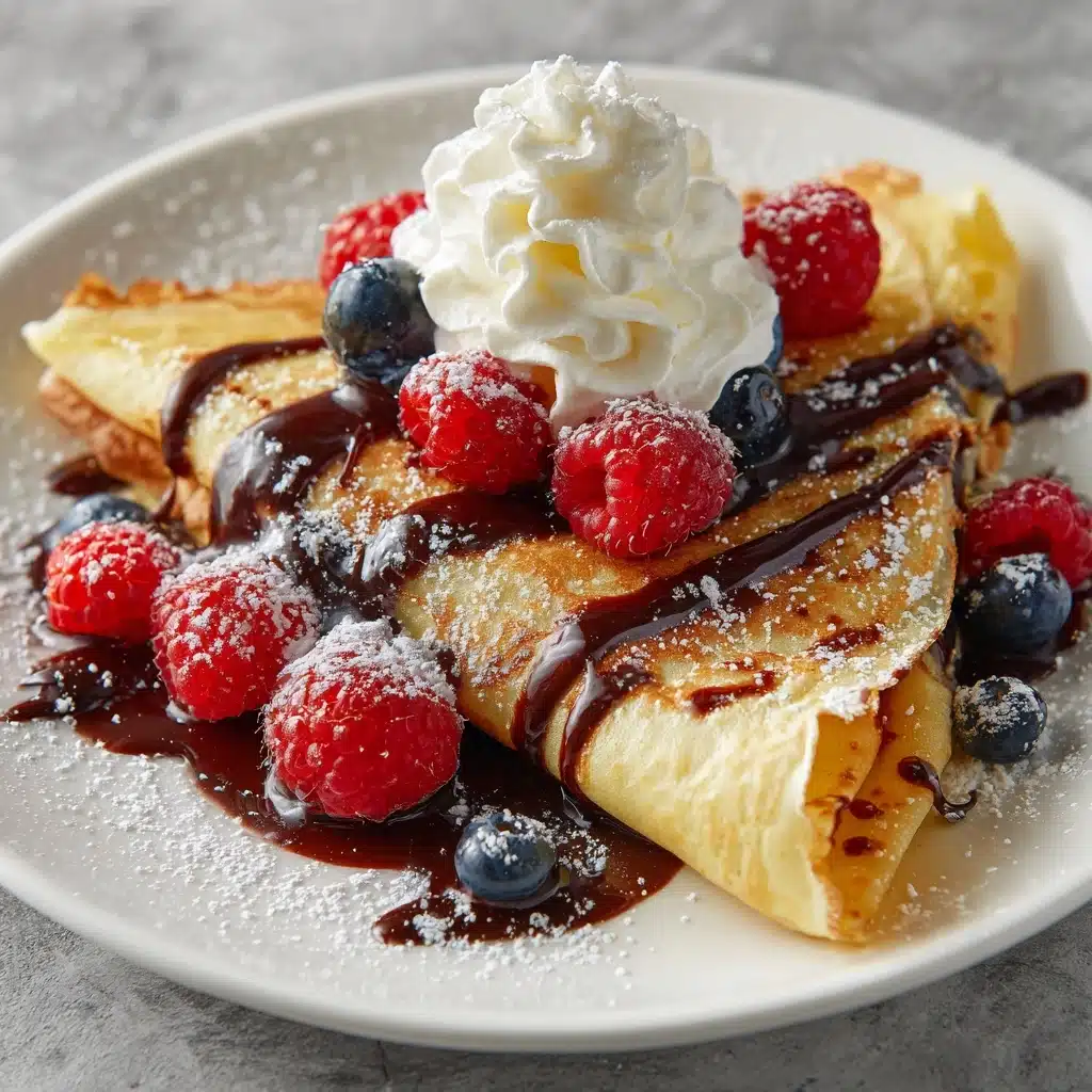 Easy Chocolate Crepes Recipe - Recipe Image