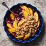 Summer Peach and Blueberry Cobbler Recipe