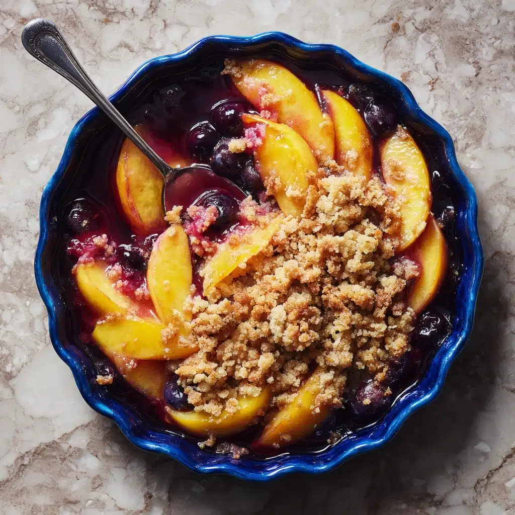 Summer Peach and Blueberry Cobbler Recipe