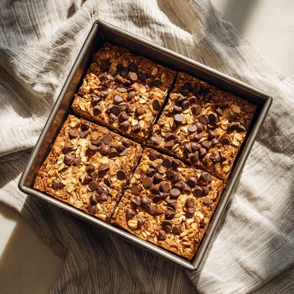 Chocolate Chip Peanut Butter Granola Cookie Bars Recipe - Recipe Image