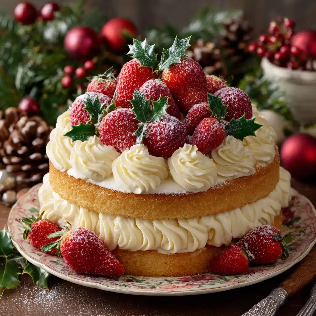 Japanese Christmas Cake (Strawberry Shortcake) Recipe - Recipe Image