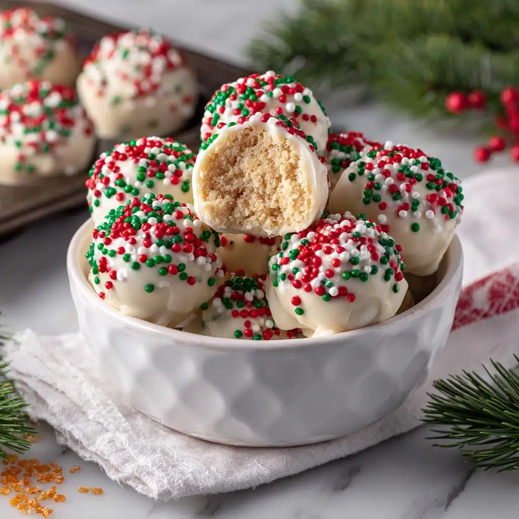 Christmas Sugar Cookie Truffles Recipe - Recipe Image